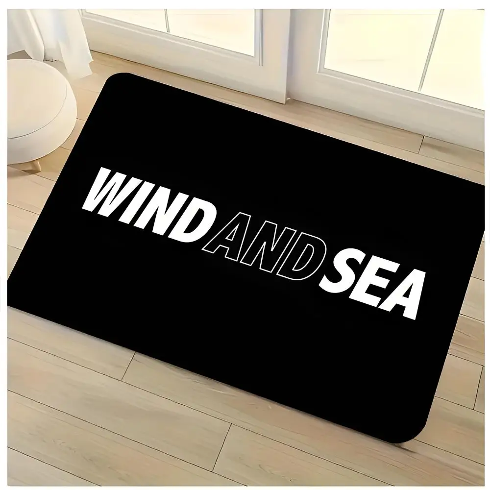 Streetwear Brand Rugs - Streetwear-Modebekleidungsmarke W-WIND AND SEA Bodenmatte, waschbare,