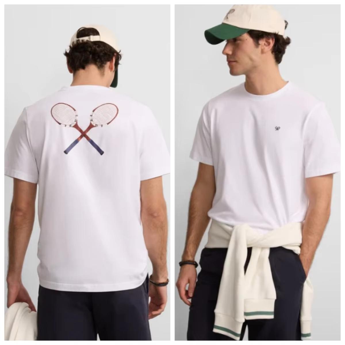Streetwear Brand Collection - Tennis-Kollektion Mode Lässiger Trend Marken-T-Shirt Baumwolle