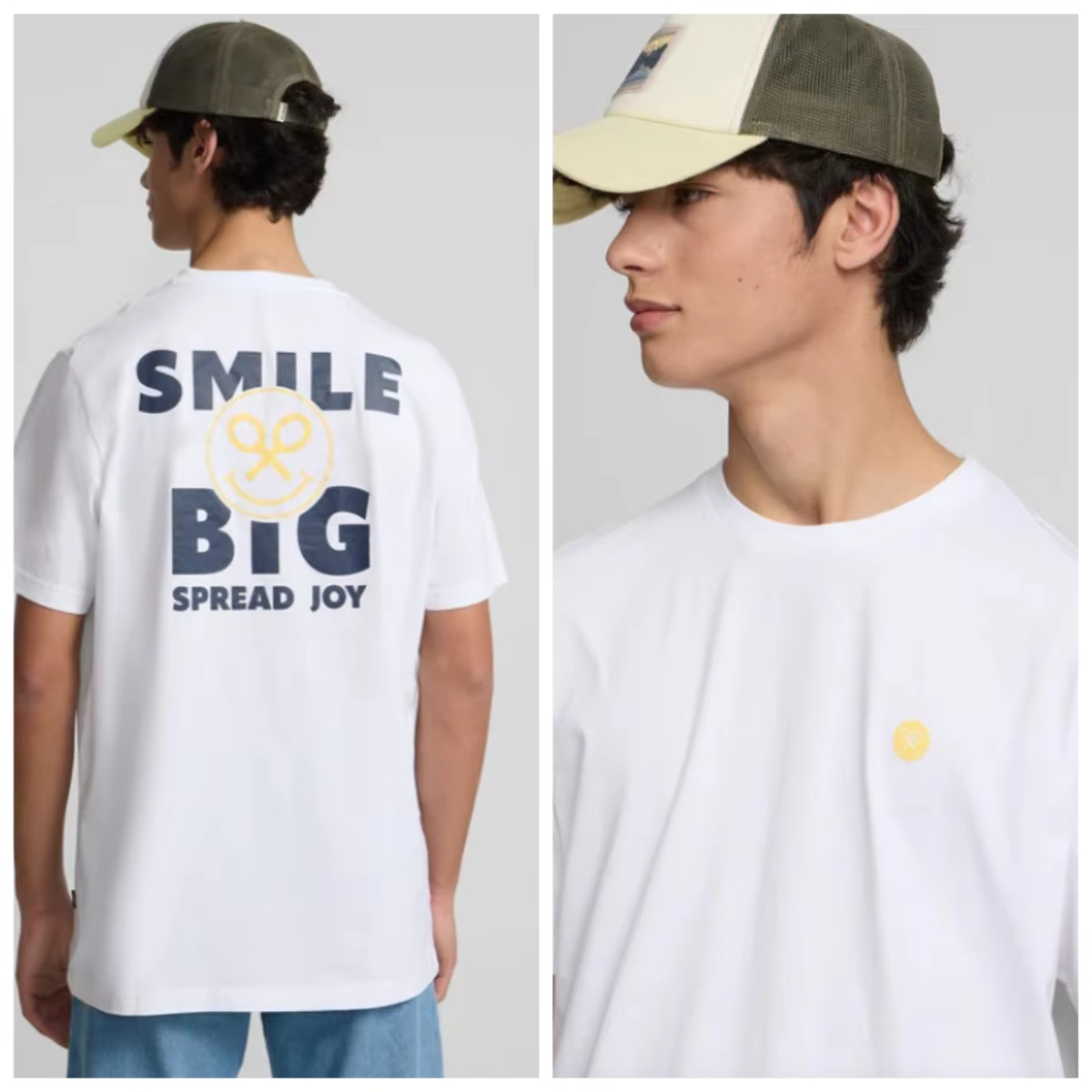 Streetwear Brand Collection - SPREAD JOY Tennis-Kollektion, modisches, lässiges Trend-Marken-T-Shirt,